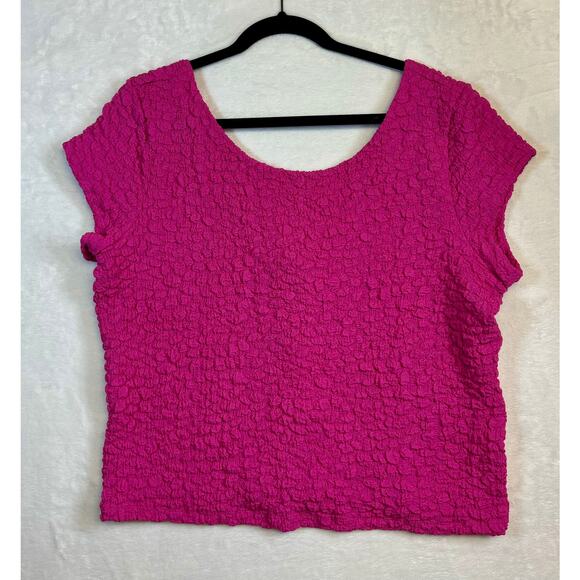 Maeve by Anthropologie Socialite Popcorn Tee Size XL Pink - Picture 8 of 12